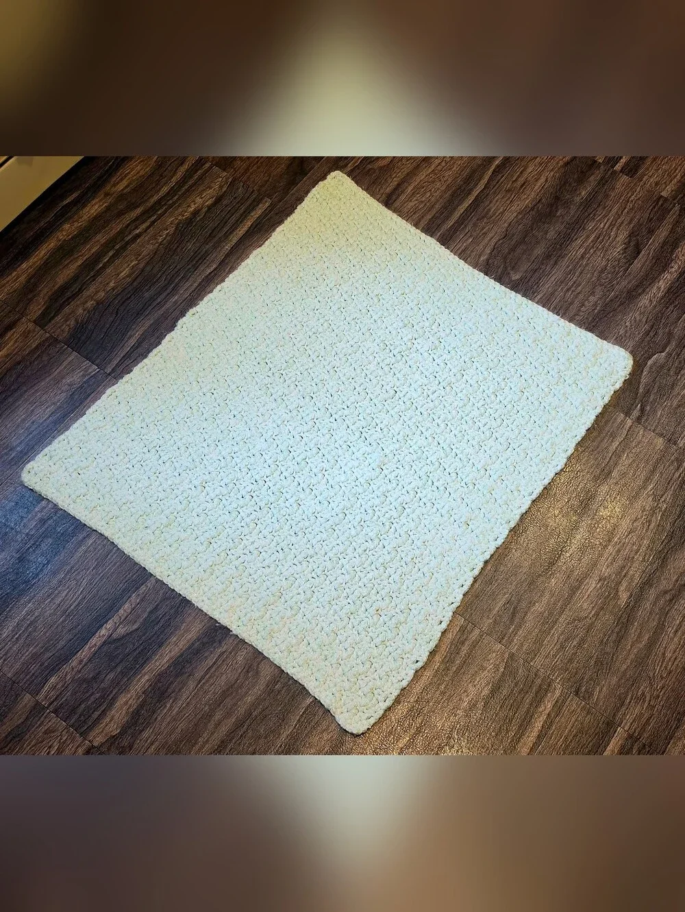NEW Handmade Large Soft Stretchy Baby Blanket Mint Green Crocheted